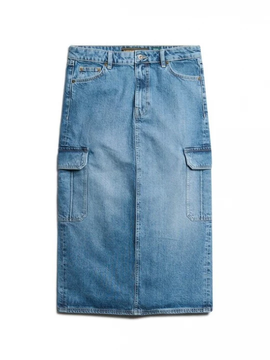 Foto van product Superdry & Co Rok blauw denim