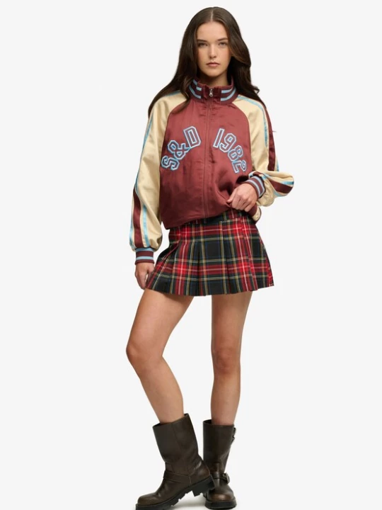 Foto van product Superdry & Co Rok blauw / geel / donkergroen / rood