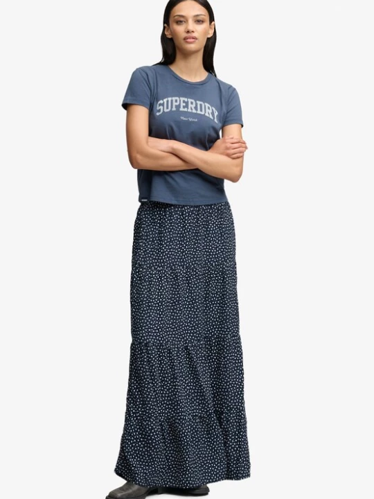 Foto van product Superdry & Co Rok donkerblauw / wit