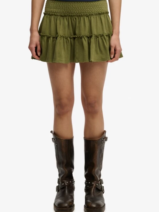 Foto van product Superdry & Co Rok olijfgroen