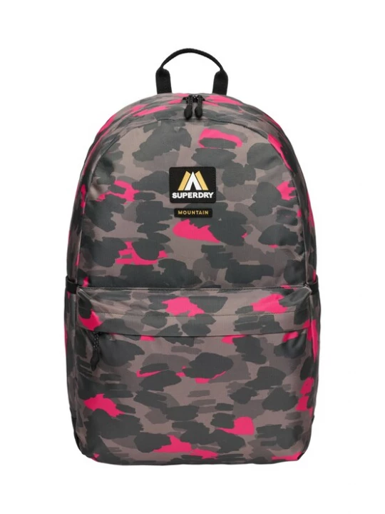 Foto van product Superdry & Co Rugzak 'Montana' aardetinten / donkergrijs / pink / zwart
