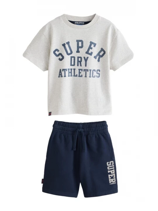 Foto van product Superdry & Co Set navy / lichtgrijs / wit