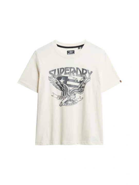 Foto van product Superdry & Co Shirt 'American Eagle' crème / donkergrijs