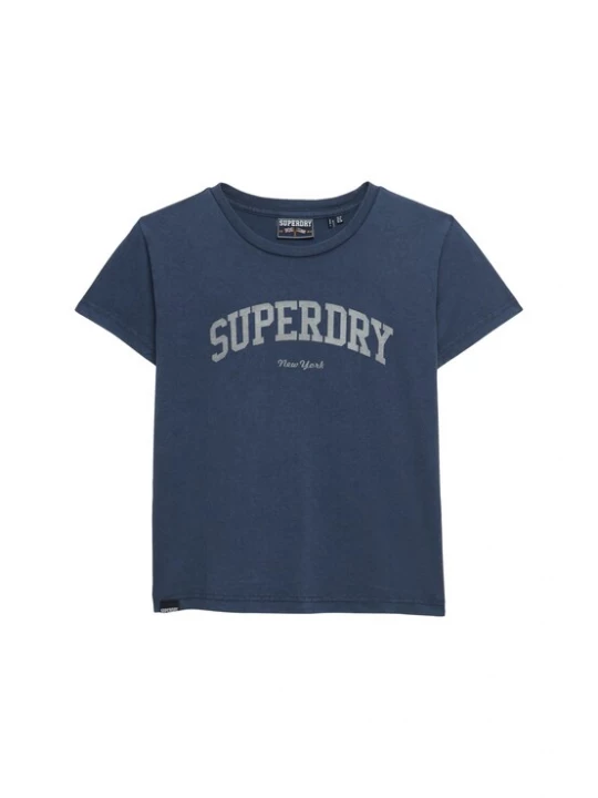 Foto van product Superdry & Co Shirt 'ATH ESS' donkerblauw / grijs