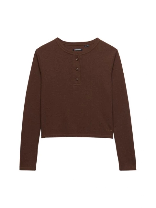 Foto van product Superdry & Co Shirt 'Athletic Essential' donkerbruin