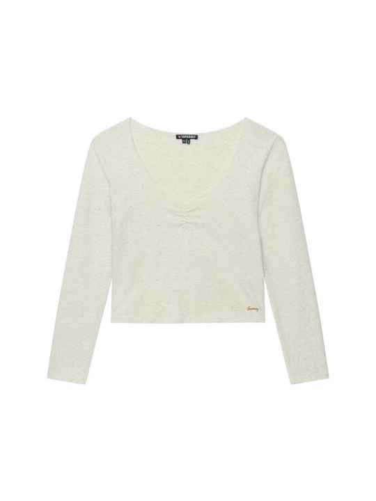 Foto van product Superdry & Co Shirt 'Athletic Essential' wit gemêleerd