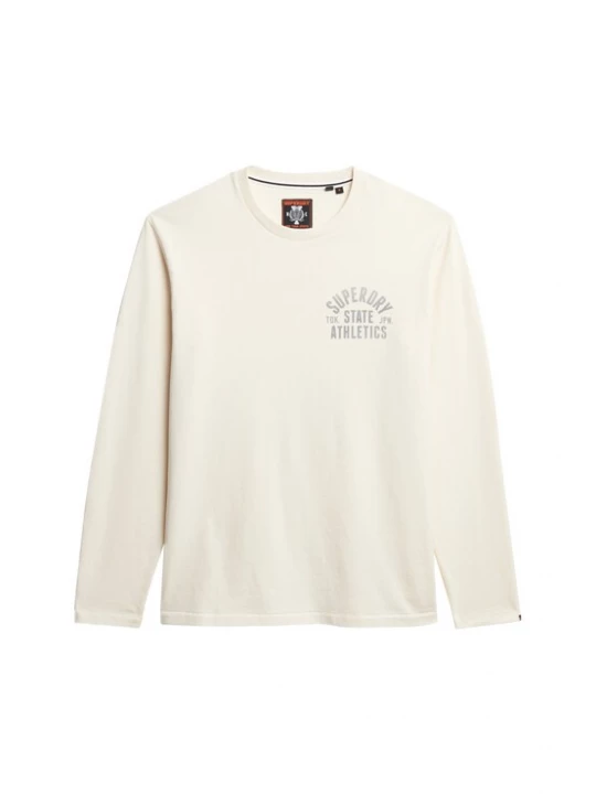Foto van product Superdry & Co Shirt 'Athletic Essentials' grijs / natuurwit