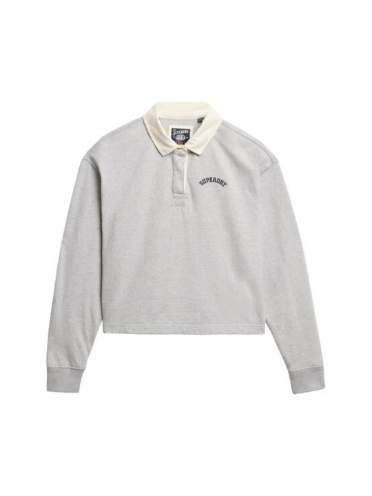 Foto van product Superdry & Co Shirt 'Athletic Essentials' lichtgrijs / wit