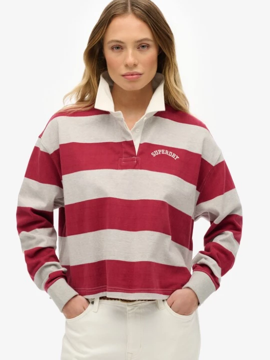 Foto van product Superdry & Co Shirt 'Athletic Essentials' rood / wit