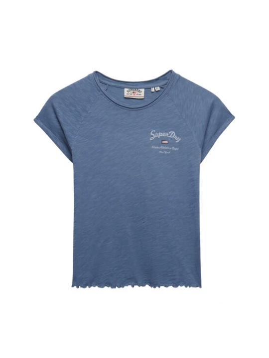 Foto van product Superdry & Co Shirt 'Athletic Essentials Slub' blauw