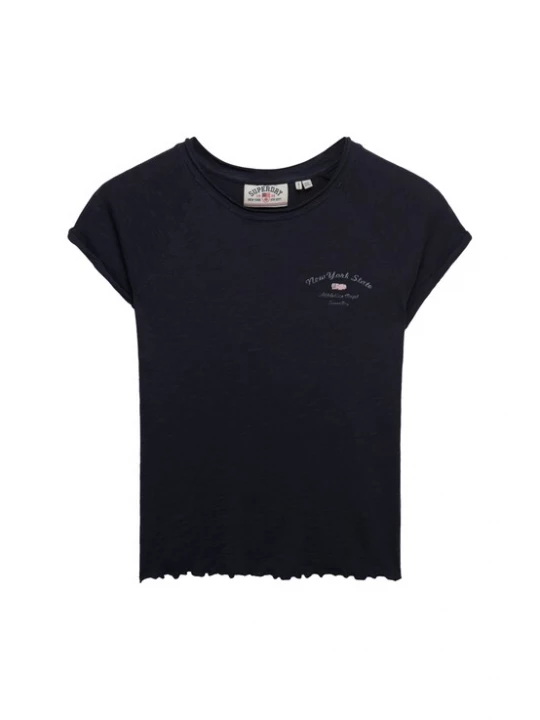 Foto van product Superdry & Co Shirt 'Athletic Essentials Slub' marine / grijs / wit