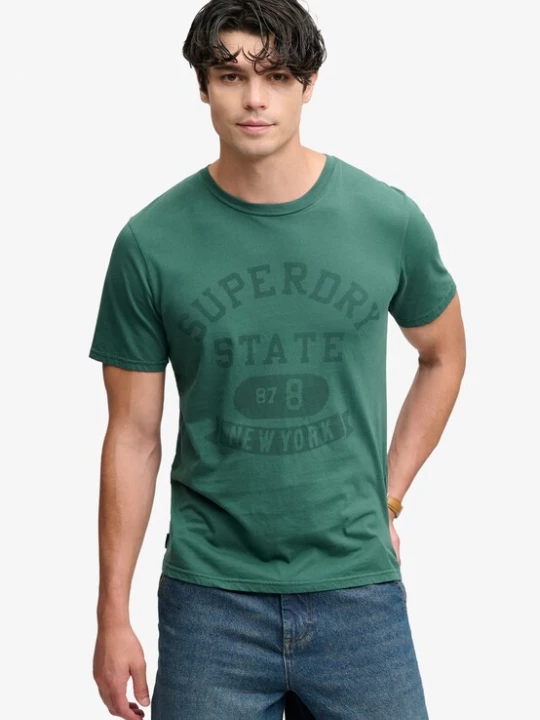 Foto van product Superdry & Co Shirt 'Athletic' groen / donkergroen