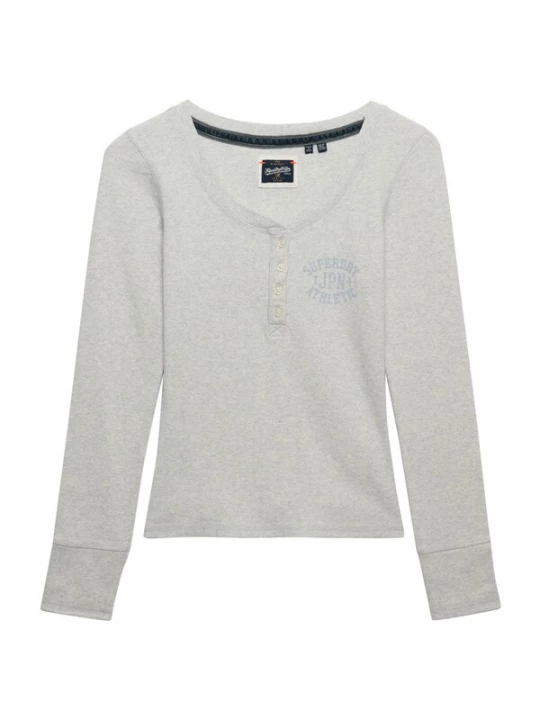 Foto van product Superdry & Co Shirt 'Athletic' lichtblauw / grijs gemêleerd
