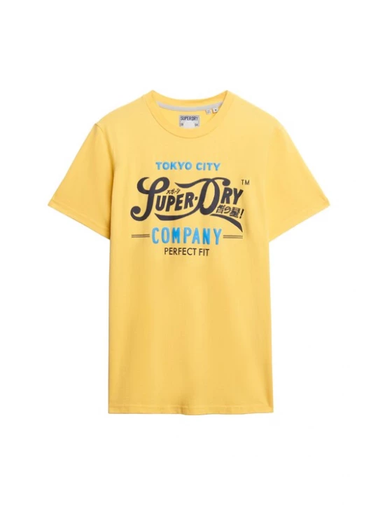 Foto van product Superdry & Co Shirt azuur / geel / zwart