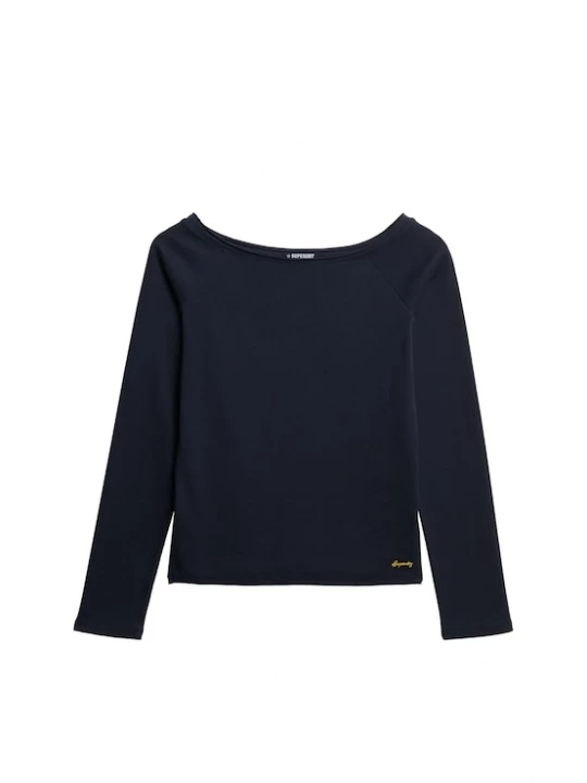 Foto van product Superdry & Co Shirt 'Bardot' marine / goudgeel