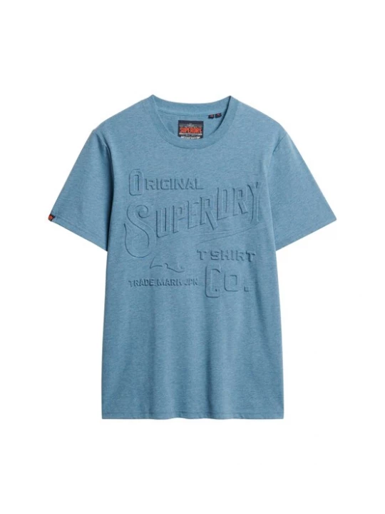 Foto van product Superdry & Co Shirt blauw gemêleerd
