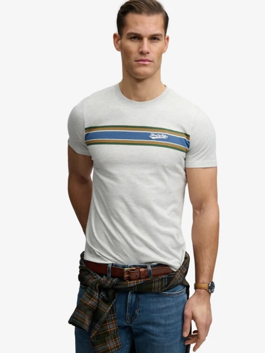 Foto van product Superdry & Co Shirt blauw / grijs gemêleerd / groen / oranje