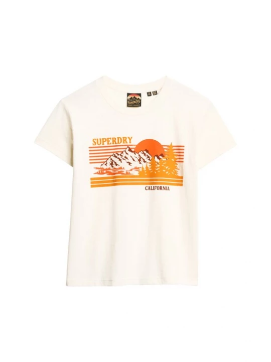 Foto van product Superdry & Co Shirt bruin / geel / oranje / wit