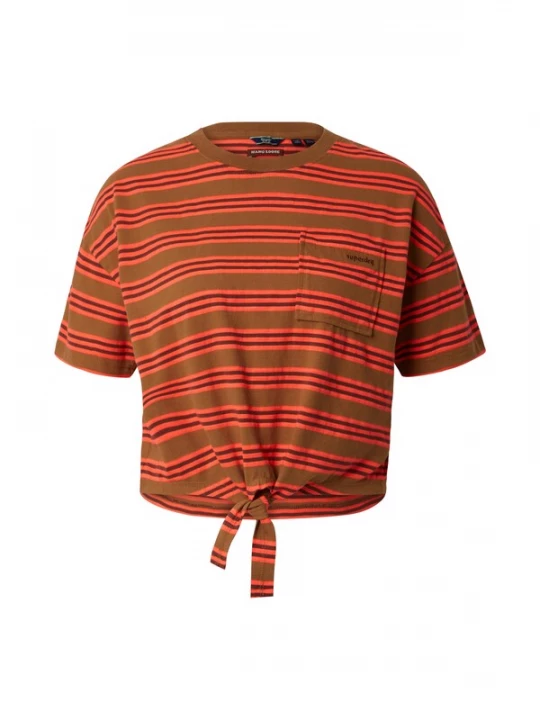 Foto van product Superdry & Co Shirt bruin / oranje / zwart