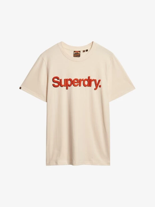 Foto van product Superdry & Co Shirt 'Classic' beige / roestrood / zwart