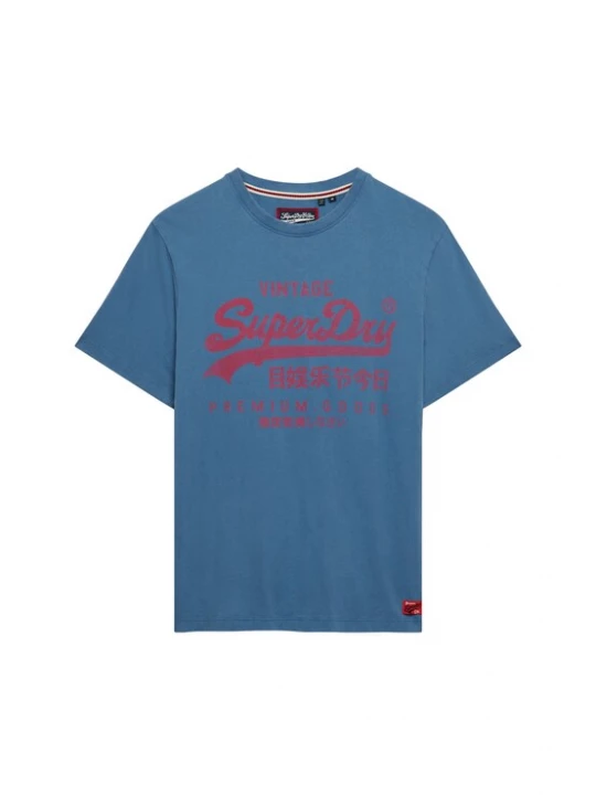 Foto van product Superdry & Co Shirt 'Classic' royal blue / koningsblauw / cranberry