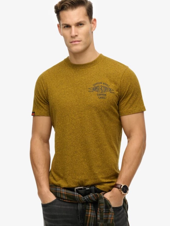 Foto van product Superdry & Co Shirt 'Copper' mosterd / zwart