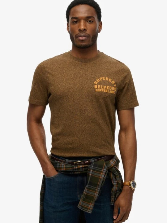 Foto van product Superdry & Co Shirt 'Copper' pueblo / bruin gemêleerd