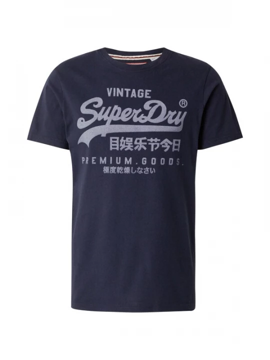 Foto van product Superdry & Co Shirt donkerblauw / grijs