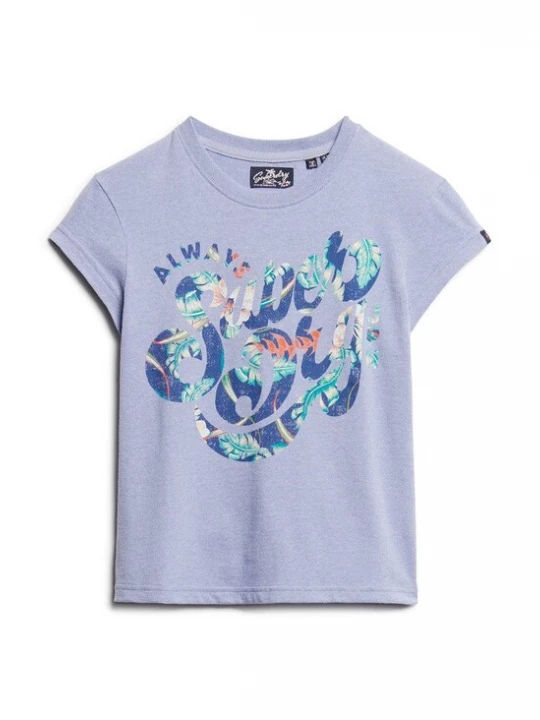 Foto van product Superdry & Co Shirt donkerblauw / lichtgroen / lavendel / kreeft