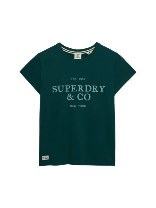 Foto van product Superdry & Co Shirt donkergroen