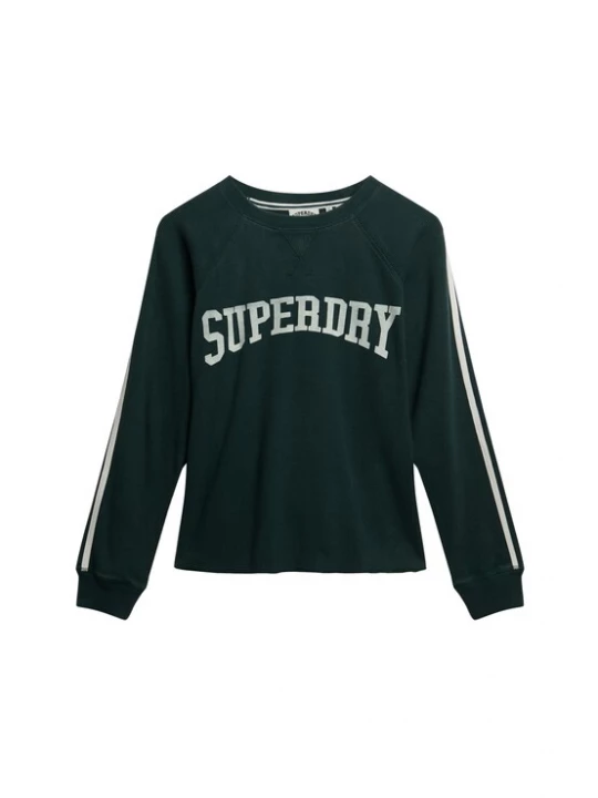 Foto van product Superdry & Co Shirt donkergroen / wit