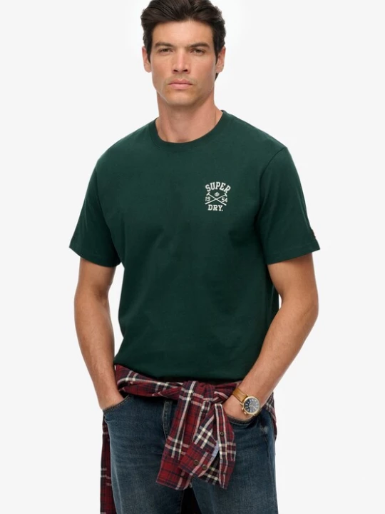 Foto van product Superdry & Co Shirt donkergroen / wit