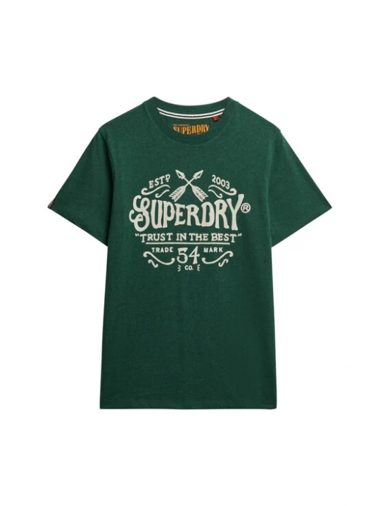 Foto van product Superdry & Co Shirt donkergroen / wolwit
