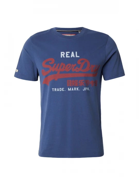 Foto van product Superdry & Co Shirt 'Eclipse' navy / karmijnrood / wit