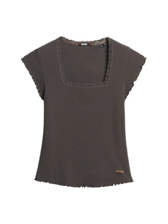 Foto van product Superdry & Co Shirt 'Essential' antraciet / donkergrijs