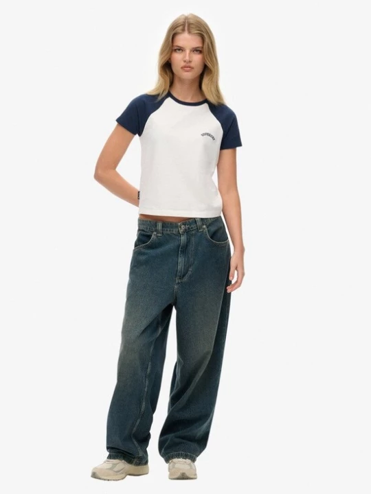 Foto van product Superdry & Co Shirt 'Essential' navy / wit