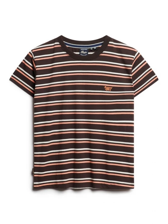 Foto van product Superdry & Co Shirt 'ESSENTIAL' oranje / pink / zwart / wit