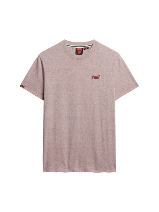 Foto van product Superdry & Co Shirt 'Essential' wijnrood / lichtrood / wit