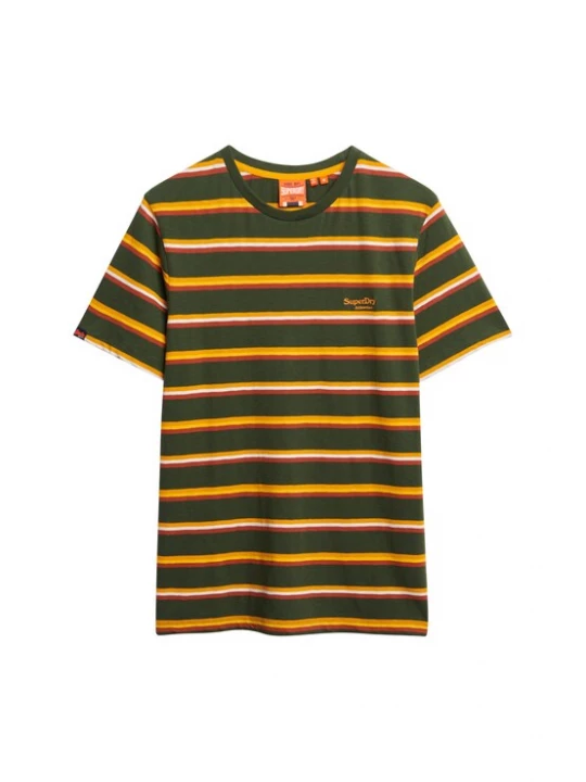 Foto van product Superdry & Co Shirt 'Essentials' donkergeel / olijfgroen / oranje / vuurrood