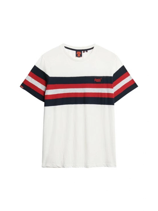 Foto van product Superdry & Co Shirt 'Essentials' marine / donkerrood / wit gemêleerd