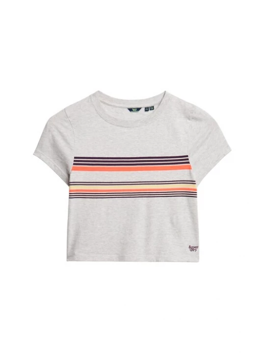 Foto van product Superdry & Co Shirt geel / lichtgrijs / lila / oranje / zwart