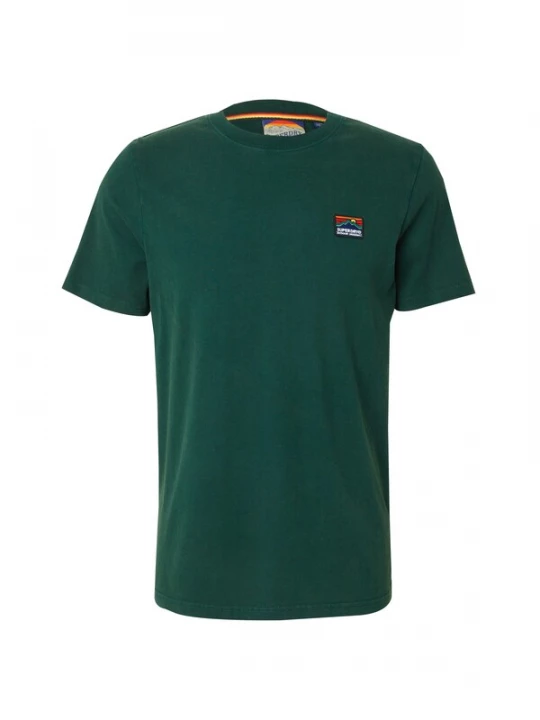 Foto van product Superdry & Co Shirt 'Great Outdoors' donkergroen