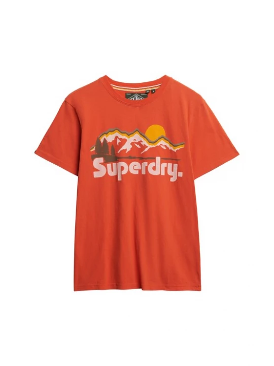 Foto van product Superdry & Co Shirt 'Great Outdoors' geel / groen / oranjerood / wit