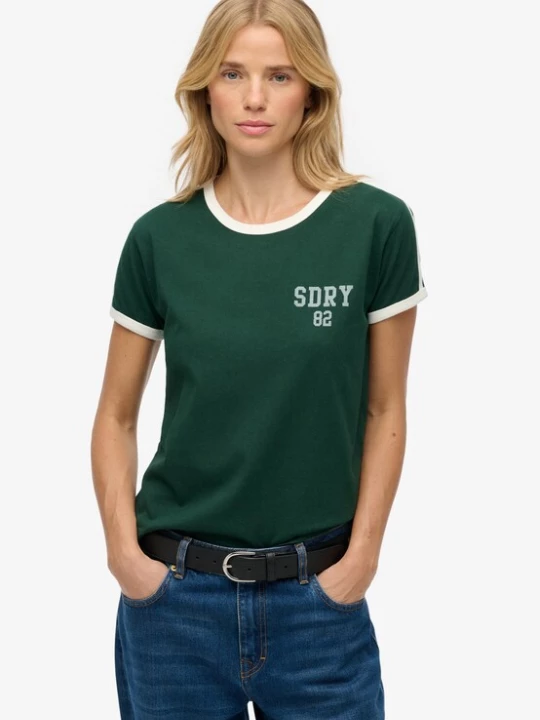 Foto van product Superdry & Co Shirt groen / wit