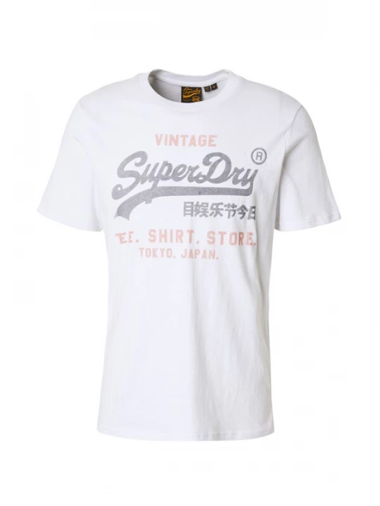 Foto van product Superdry & Co Shirt 'Heritage' donkergrijs / perzik / wit