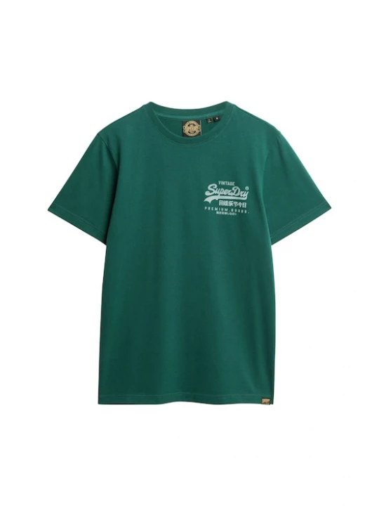 Foto van product Superdry & Co Shirt 'Heritage' groen / wit