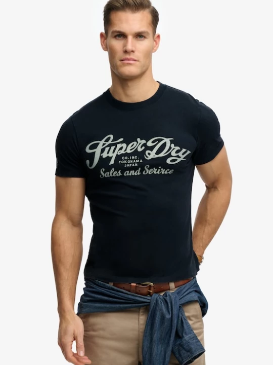 Foto van product Superdry & Co Shirt 'Industry Worker' marine / lichtgrijs
