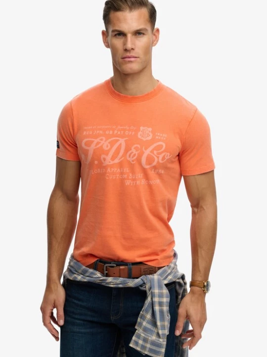 Foto van product Superdry & Co Shirt 'Industry Worker' oranje / pasteloranje