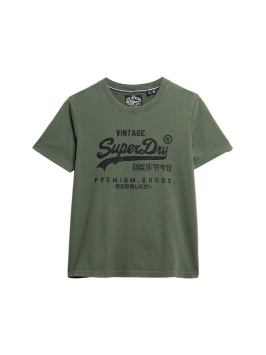 Foto van product Superdry & Co Shirt jade groen / zwart