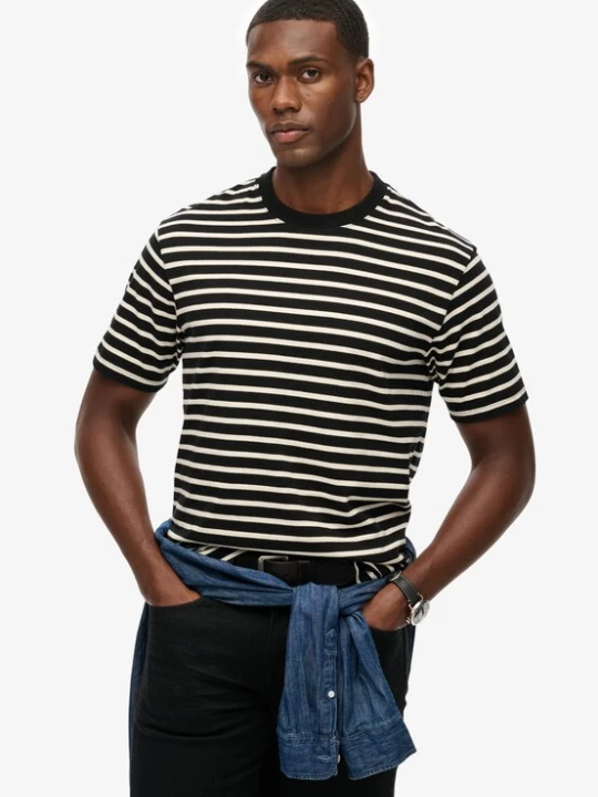 Foto van product Superdry & Co Shirt lichtbeige / zwart